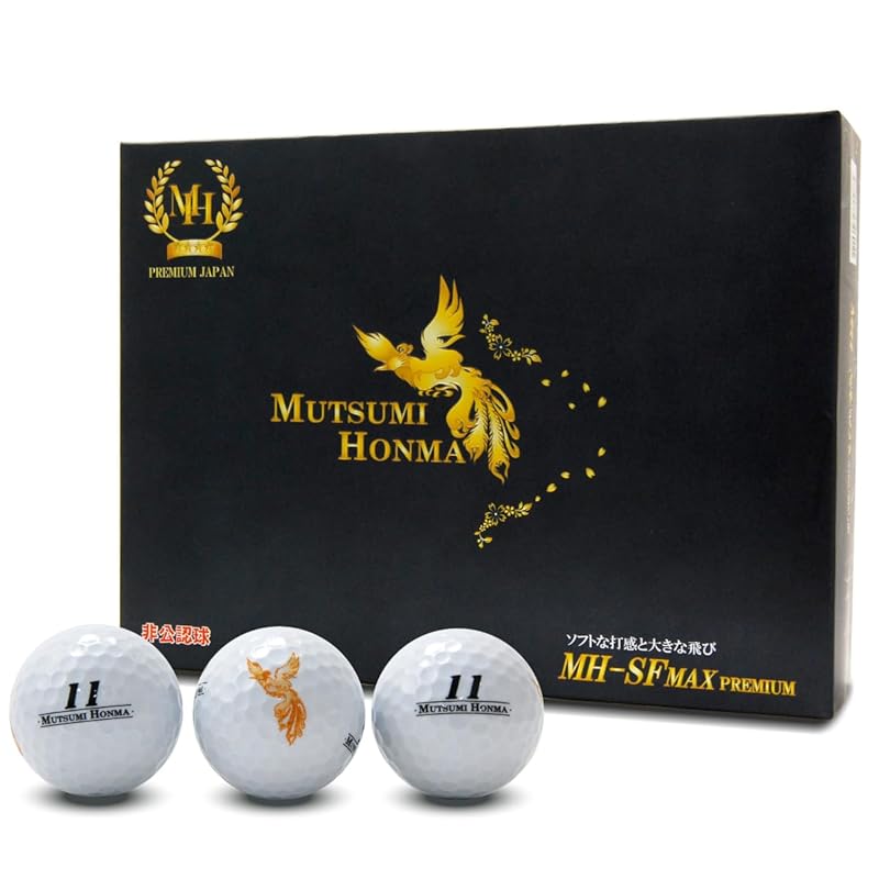 

MUTSUMI HONMA (Mutsumi Honma) golf ball High repulsion MH-SF MAX PREMIUM 1 dozen (12 pieces)