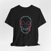 Radiant Skull Art Tee Unique Gift for Art Lovers, Skull Shirt for Halloween