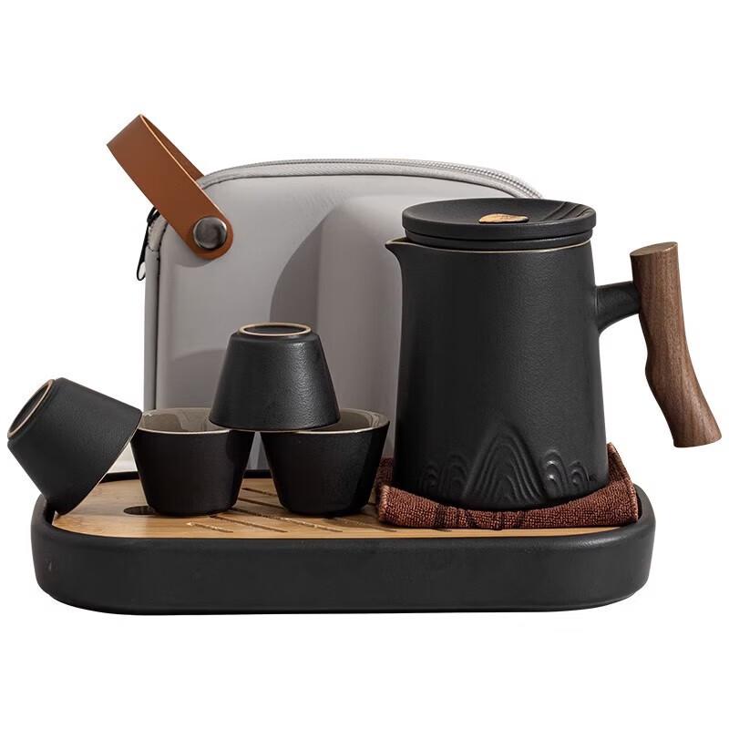 Portable Nordic Ceramic Business Travel Tea Set