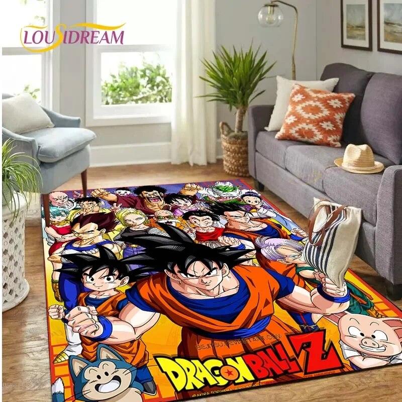 

Известный японский аниме Dragonball 3D коврик с принтом для мальчиков, декоративный ковер для спальни, противоскользящий коврик для ванной комнаты