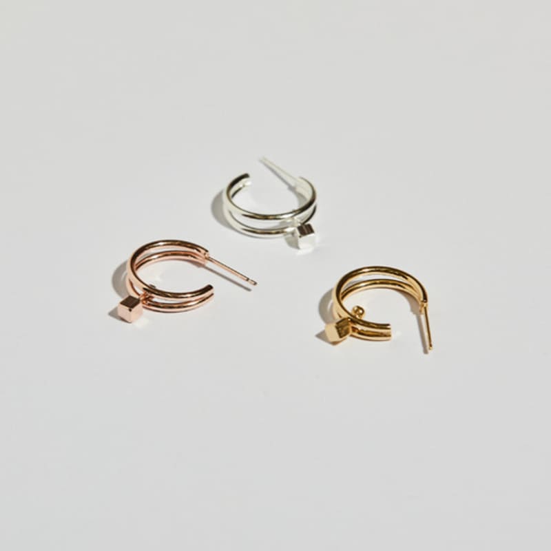 BONAFIDE JEWELRY Solid Ball-Up Hoop Earrings