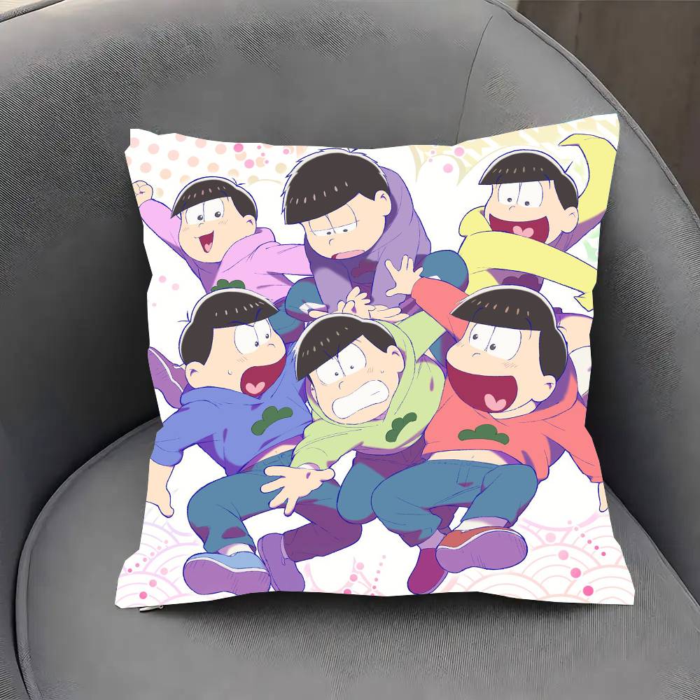 Anime O-Osomatsu S-San Vintage Pillow Case Sofa Cushion Cover Room Home Decoration