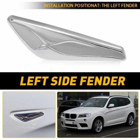 # For 51117338569 BMW X3 X4 F25 F26 Front Left Side Fender Chrome Trim Finisher