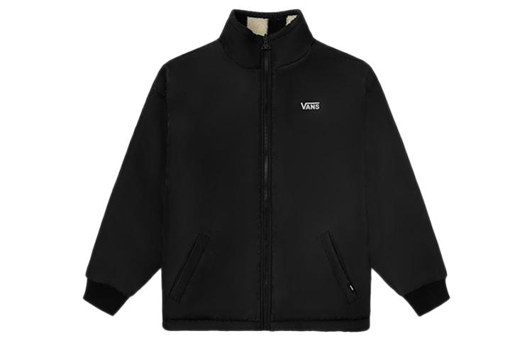 Vans Velvet Jackets Unisex Black Stand Collar Moderate VN0A4UT3BLK S