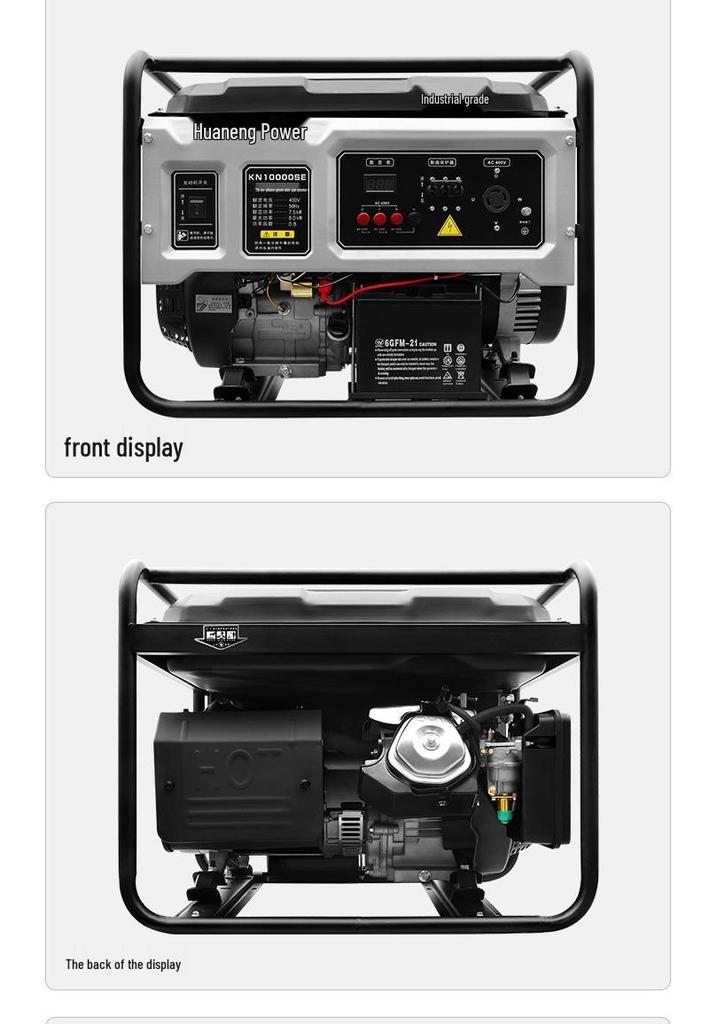Compact Outdoor Gasoline Generator Set: 3kW To 10kW Options