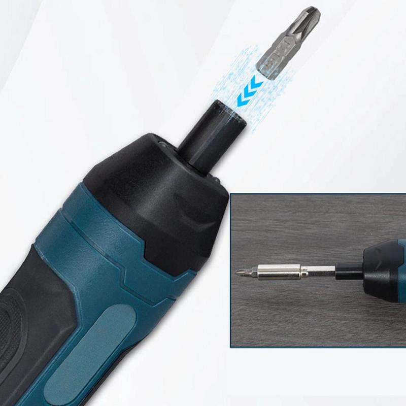 Mini chave de fenda elétrica sem fio recarregável 1300mah ajuste furadeira elétrica multifunções desmontagem torque ferramentas de reparo