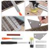 R510 6PCS Guitar Fret Tool Kit Fret Hammer & Fret File & Fingerboard & Grinding Stone & Ruler
