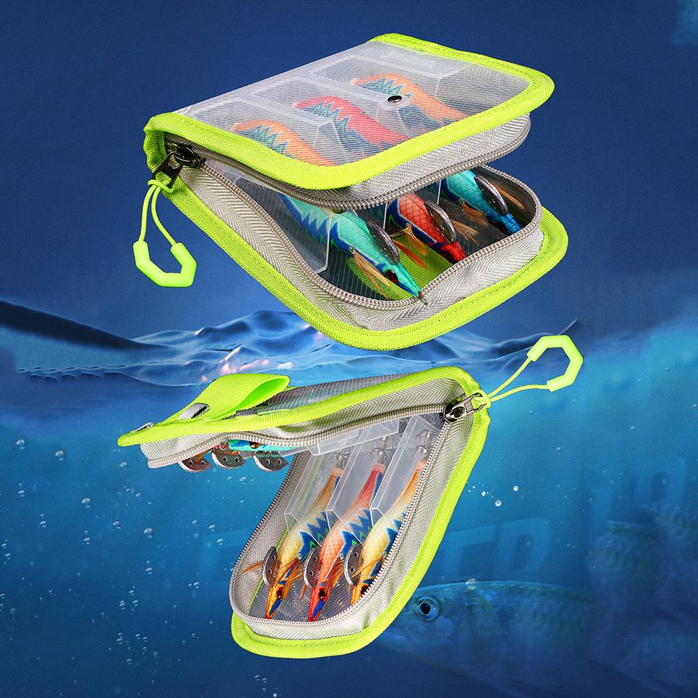 6 Grid Fishing Bag Transparent Fishing Tackle Bag Hook Storage Case for Fresh Water and Saltwater