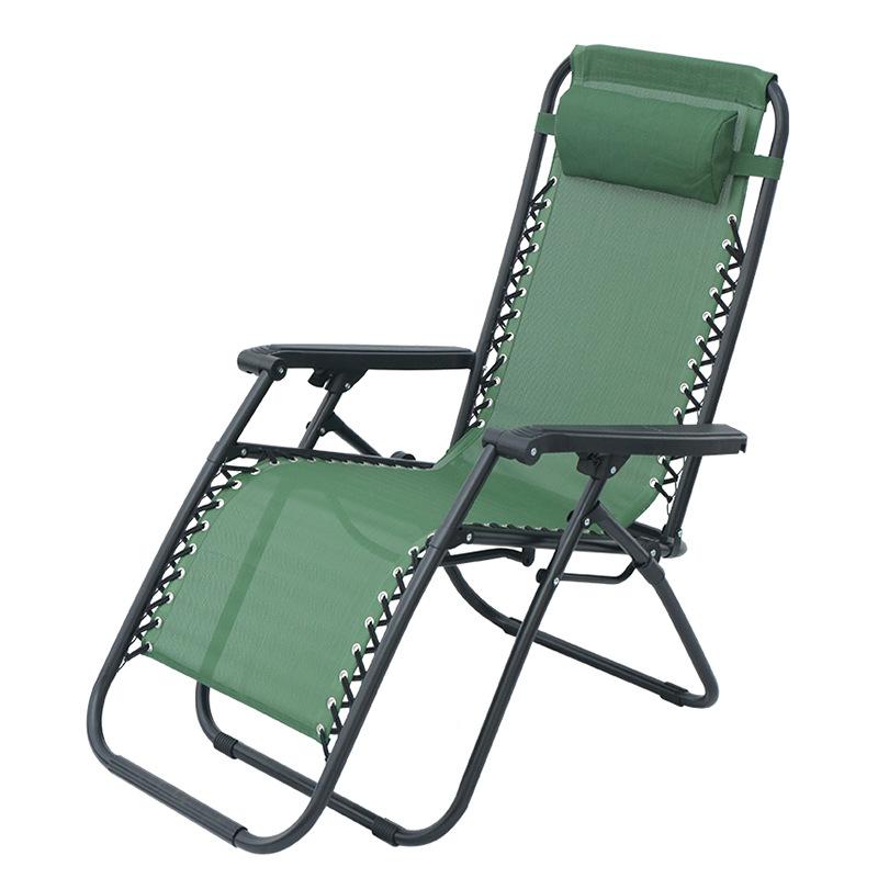Outdoor Camping Beach Chair Office Lunch Break Chair Hot Folding Reclining Chair Garden Balcony Chair