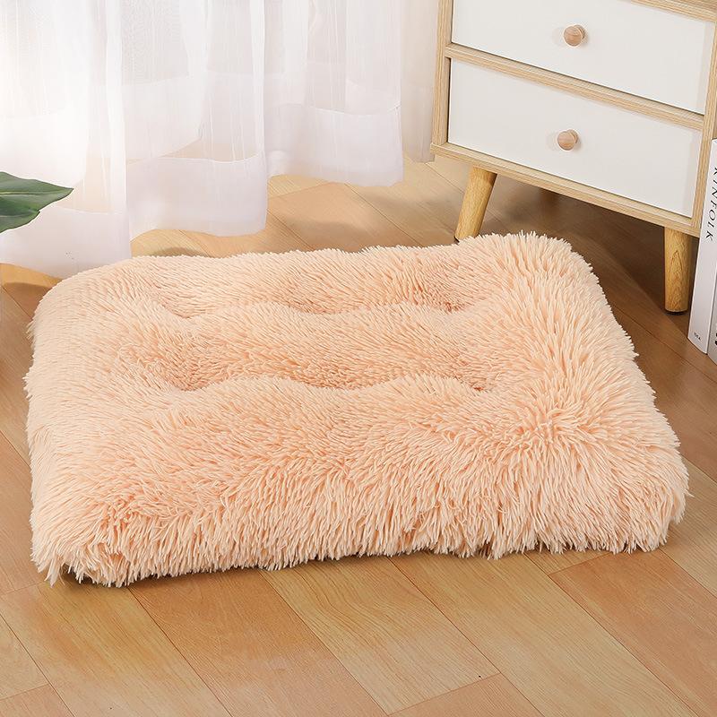 Doghouse Thickened Warm Plush Dog Bed Cat Dog Kennel Cushion Sleeping Cushion Pet Supplies