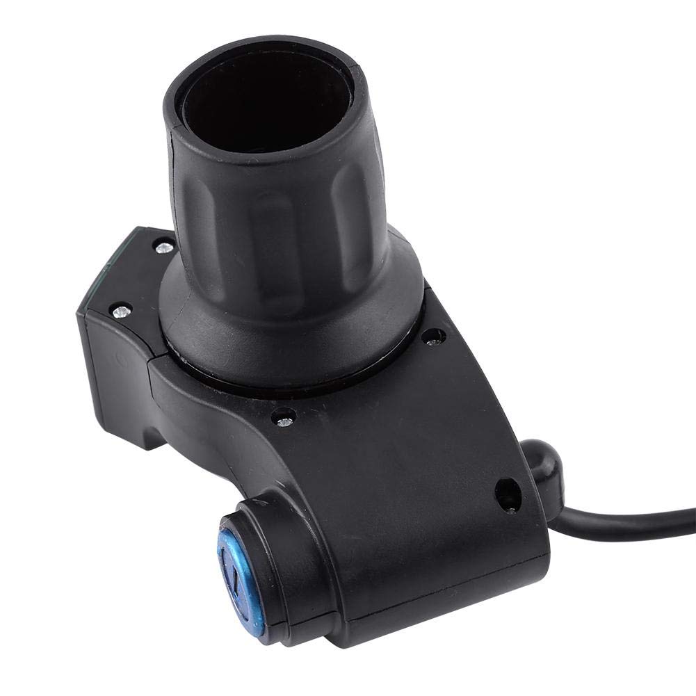 Electric Throttle Grip for Scooters, Voltage Indicator, Key Locker, Compatible with 12 - 84
