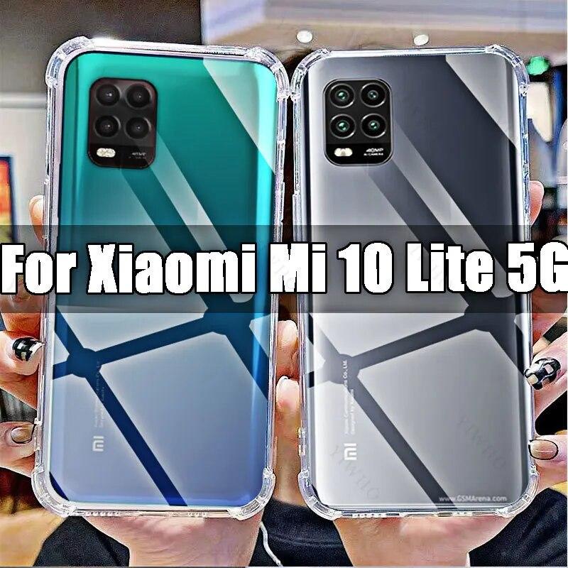 

Прозрачный мягкий чехол для телефона Xiaomi Mi 10 Lite 5G, прозрачные чехлы из ТПУ HD для Xiaomi Mi 10Lite 5g 6,57 M2002J9G, противоударный