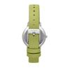 Oui & Me Fleurette Green Leather Strap White Dial Quartz ME010379 Women's Watch