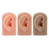 Silicone Ear Model Soft Flexible Right Ear Reusable Human Ear Model for Ear Piercing Training And Ea