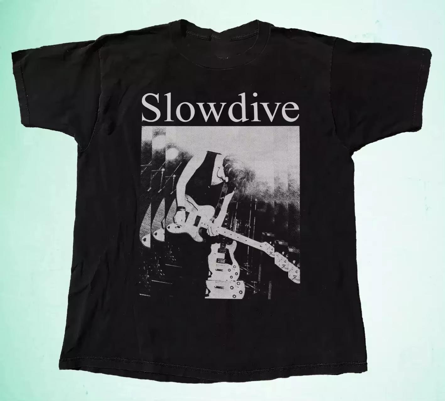 2025 new New Retro Slowdive Band Slowdive Album TShirt Classic Black Unisex S4XL Cotton Highquality comfortable and soft S