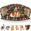 Portable Large Size Guinea Pig Hideout Washable Breathable Hamster Tunnel House Cozy Chew-Proof Small Pet Cage Bunny