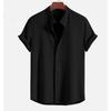 Men’s Short Sleeve Solid Casual Shirt