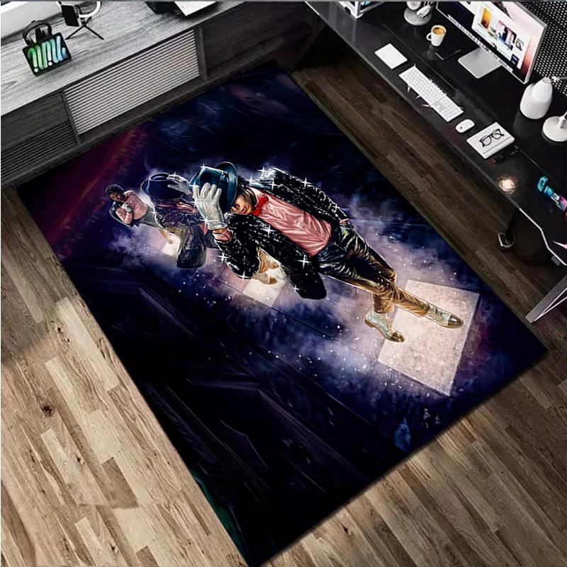 Michael Jackson Rug Carpet Office Decorative Carpet For Living Room Bedroom Door Mat Floor Rug Computer Chair Area Rug
