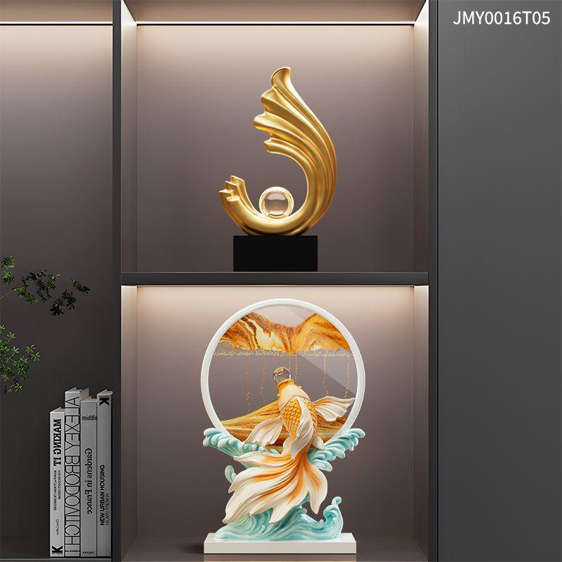 2025 Year of the Snake Luxurious Resin Hourglass Decompression Gift - Creative Quicksand Painting Ornament for Office