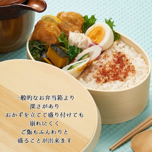 Magewappa Bento Box, 700ml, Single Tier, Made In Japan, FH01 (Brown)