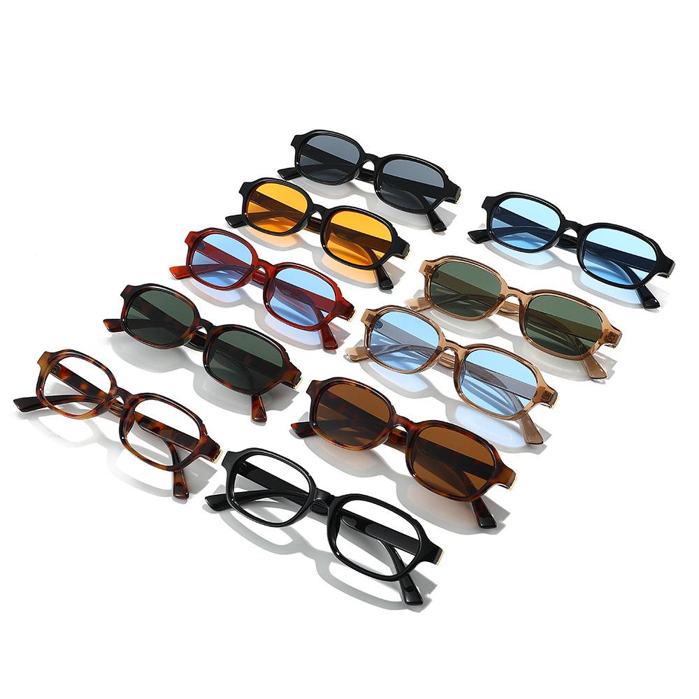 Retro-style, artistic, UV-protective sunglasses, trendy square-frame sunglasses for men and women