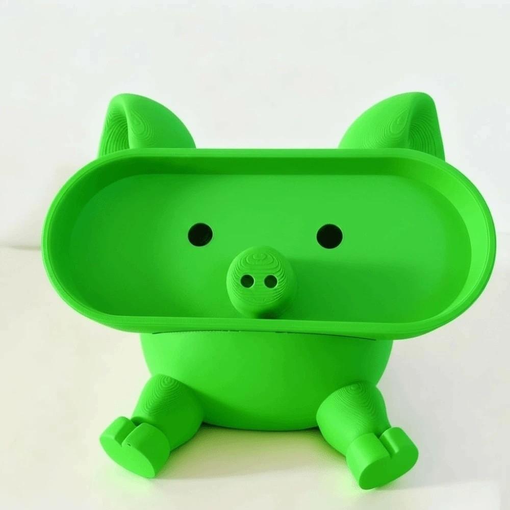 Portable Pink Piggy Glasses Case PLA Multi-functional Pig Stationery Storage Box Washable Dust-proof Eyewears Storage Box