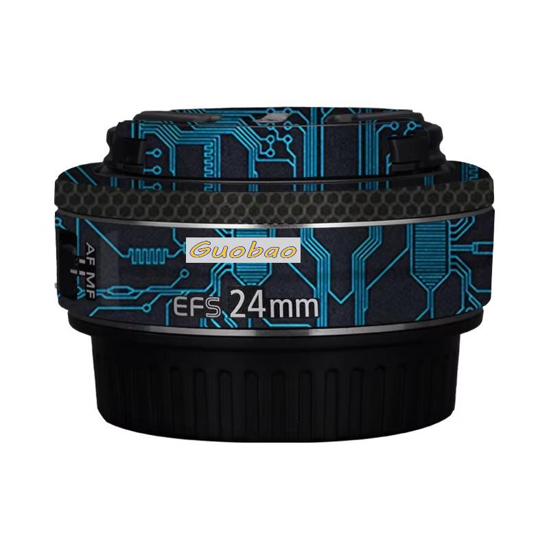 For Canon EF-S 24mm F2.8 STM Lens Decal Skin for Canon EF-S24 F2.8 Lens Cover Film 24 2.8 Protective Sticker for canon 24mm 2.8