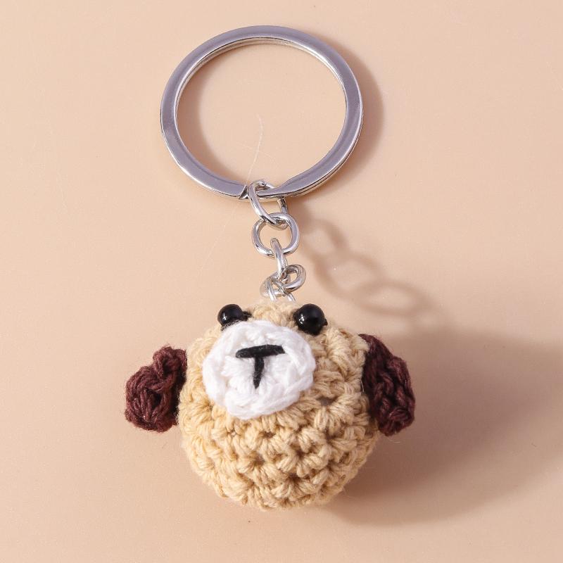 Lovely Handmade Bee Keychain Animal Key Ring Pendants for Women Girls Handbag Decor DIY Kid's Jewelry Gifts