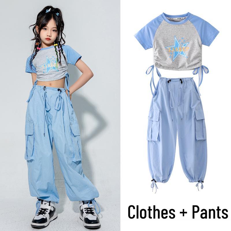 Kids` Summer Trendy Jazz Dance Outfit: