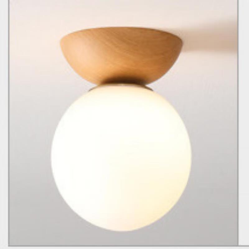 Nu Feng Xuanguang Milky White Ball Ceiling Pendant Lamp