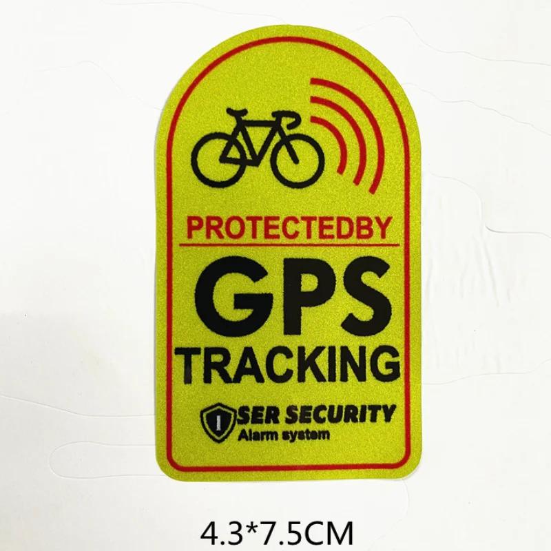 1set Bicycle GPS Sticker Scooter Motorcycle Anti-Theft Warning Sticker Tracking Reflective Waterproof Paster Bike Accessories