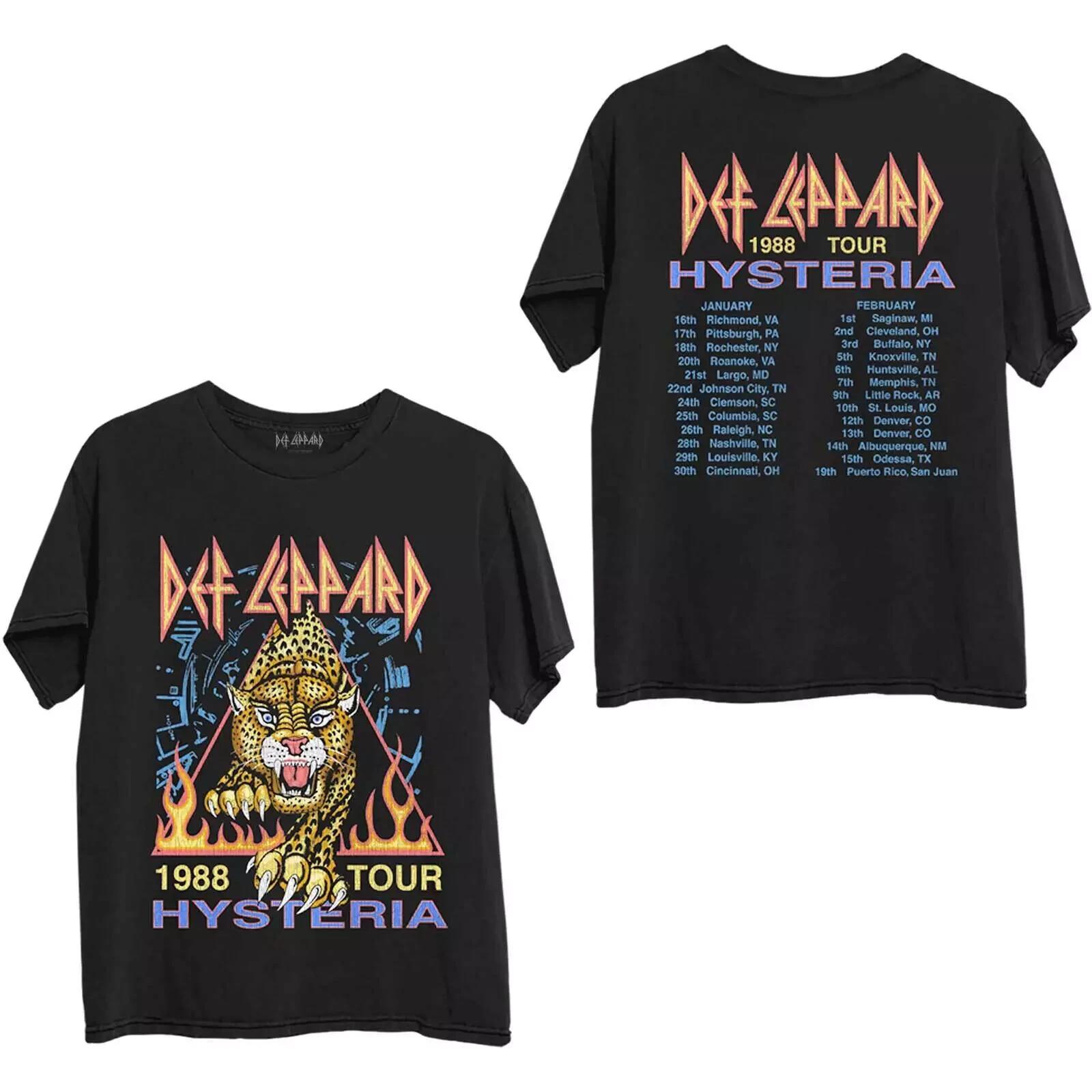 Def Leppard Unisex T-Shirt Hysteria  88 M