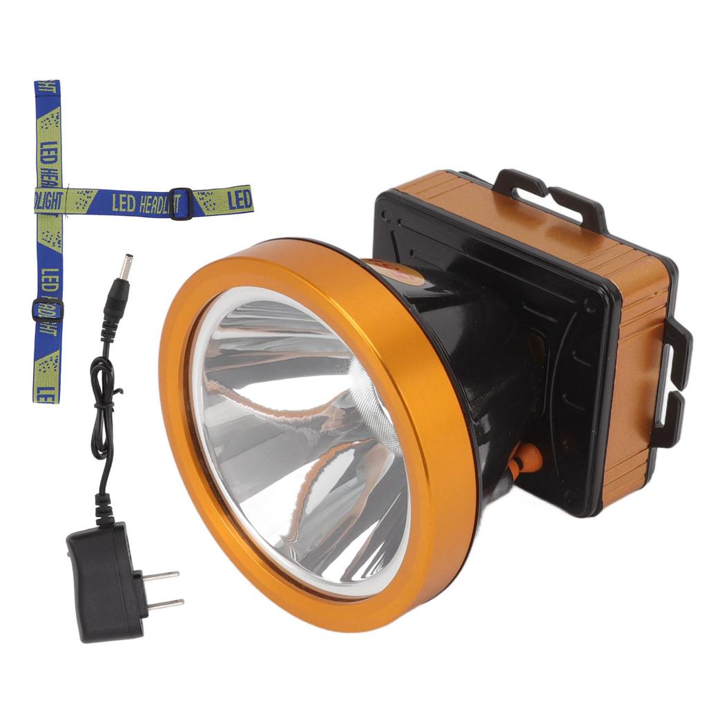 Head Lamp Waterproof Rechargeable 2 Modes LED Head Light for Camping Mining Fishing
