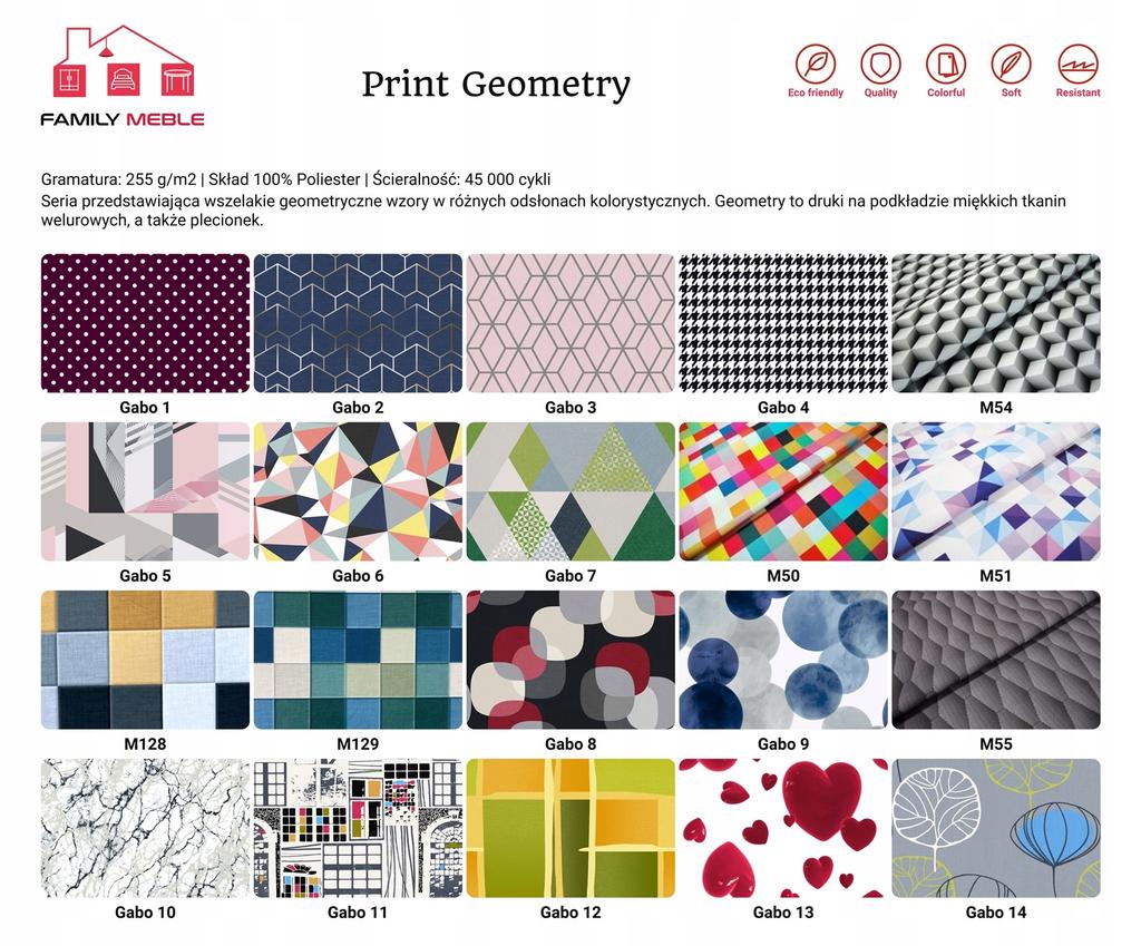 ARI PRINT Wing Chair with Footrest Scandinavian Family Meble Pink