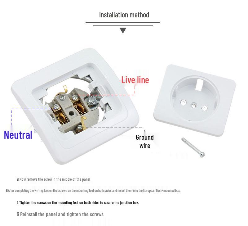 German/European Standard Waterproof & Dust-Proof Socket