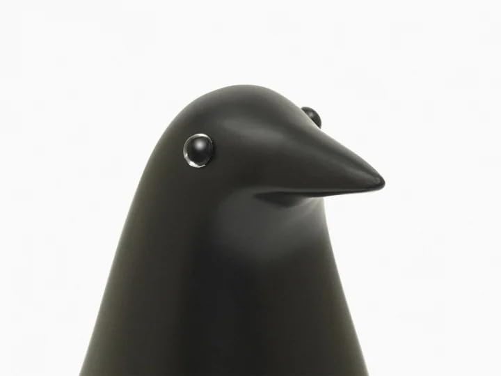 Bird Object House Bird Dove Wooden Figurine Reproduction Scandinavian Home Decor (hej!e) (Black)