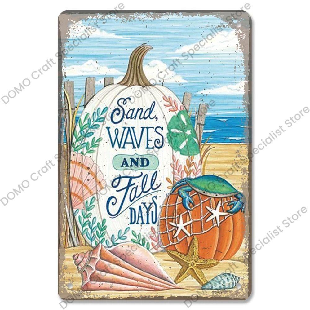 Artistic Metal Wall Sign, Halloween Christmas Decor