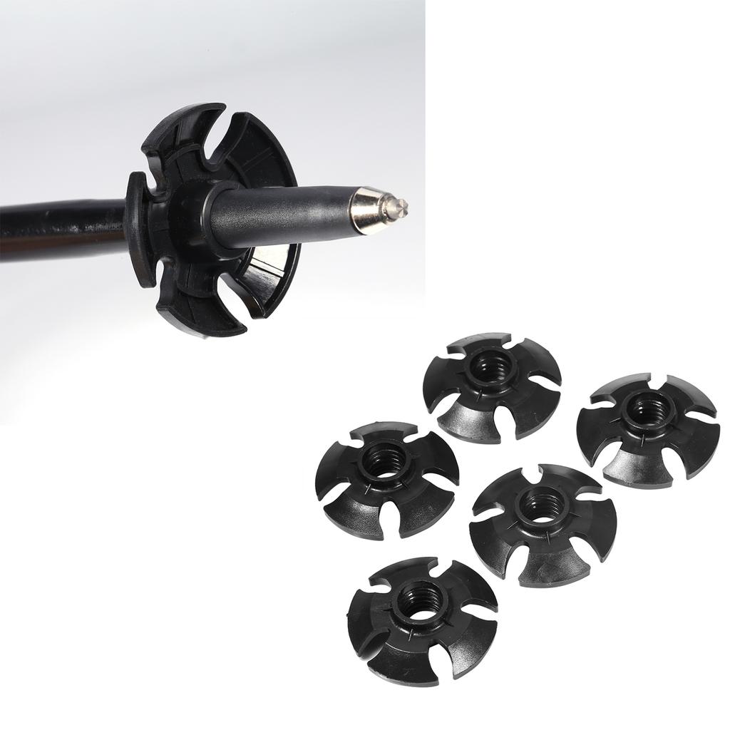 5PCS Hiking Pole Replacement Trekking Pole Basket Hiking Pole Rubber Snow Mud Drag Basket Walking Hiking Stick Cane Accessory