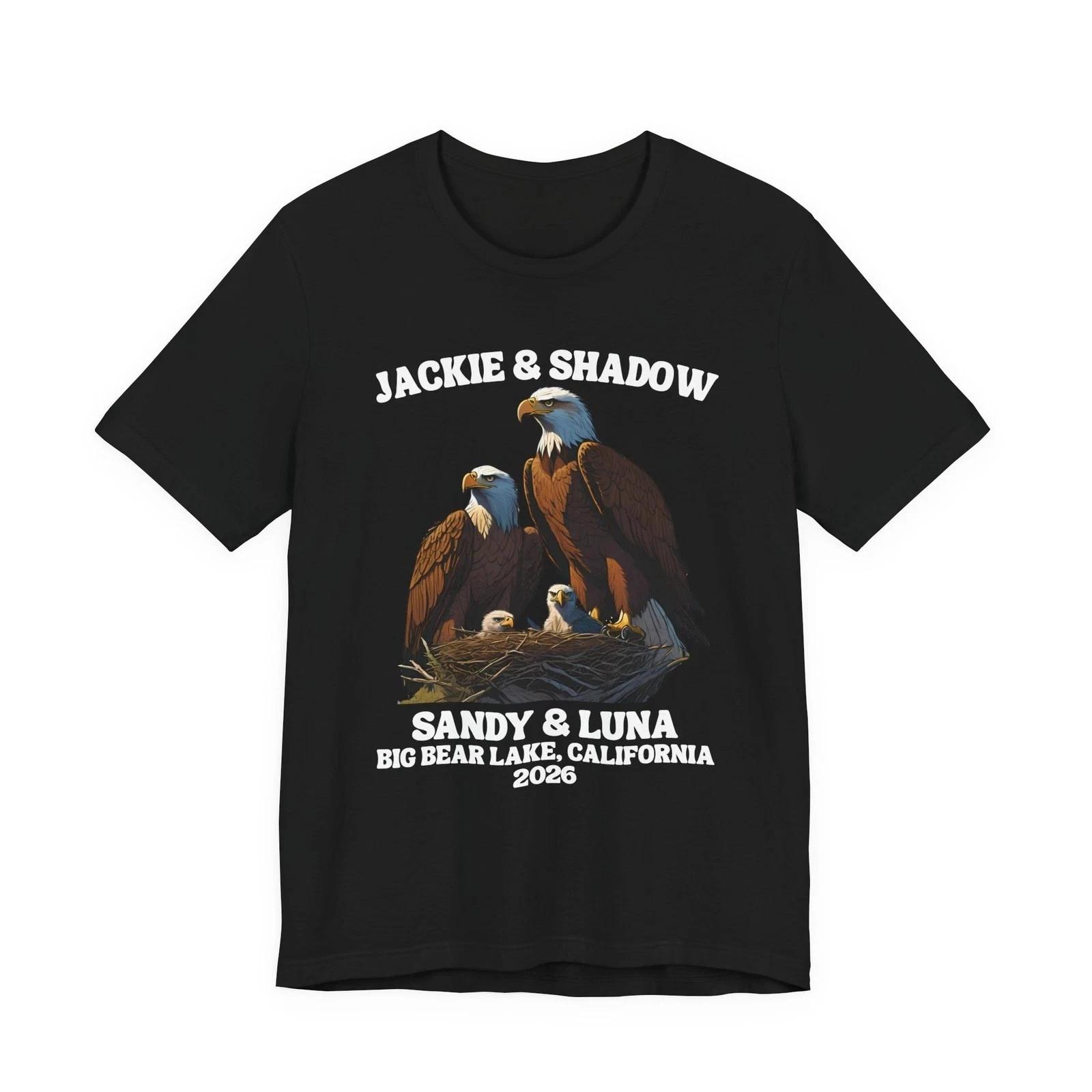 Jackie and Shadow Eagle T-T-Shirt Big Bear Lake California 2026 Sandy Luna Tee 3XL