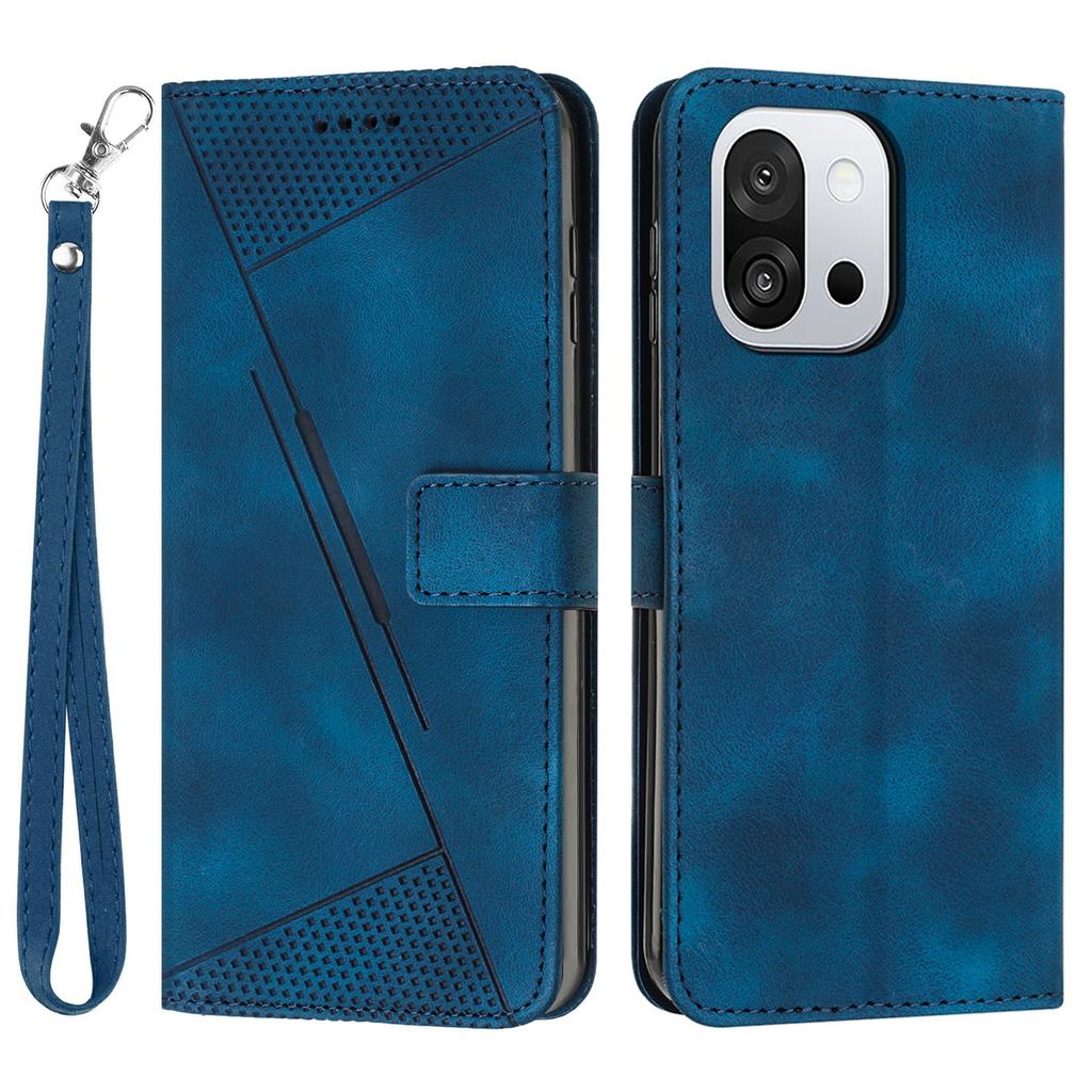 Leather Case for OnePlus 13T 5G Imprinted Triangle Phone Cover