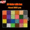 Fuse Beads Kit 3800 Pcs Beads in 24 Colors Unlimited Creativity Starter Kit Magic Mist Beads Children's Puzzle DIY Toys Gifts