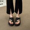 Korean Sle Thi Bot Thong Slippers Women's Summer New Faion Beach oes Casual Comfortable Rubber Sole Sandals