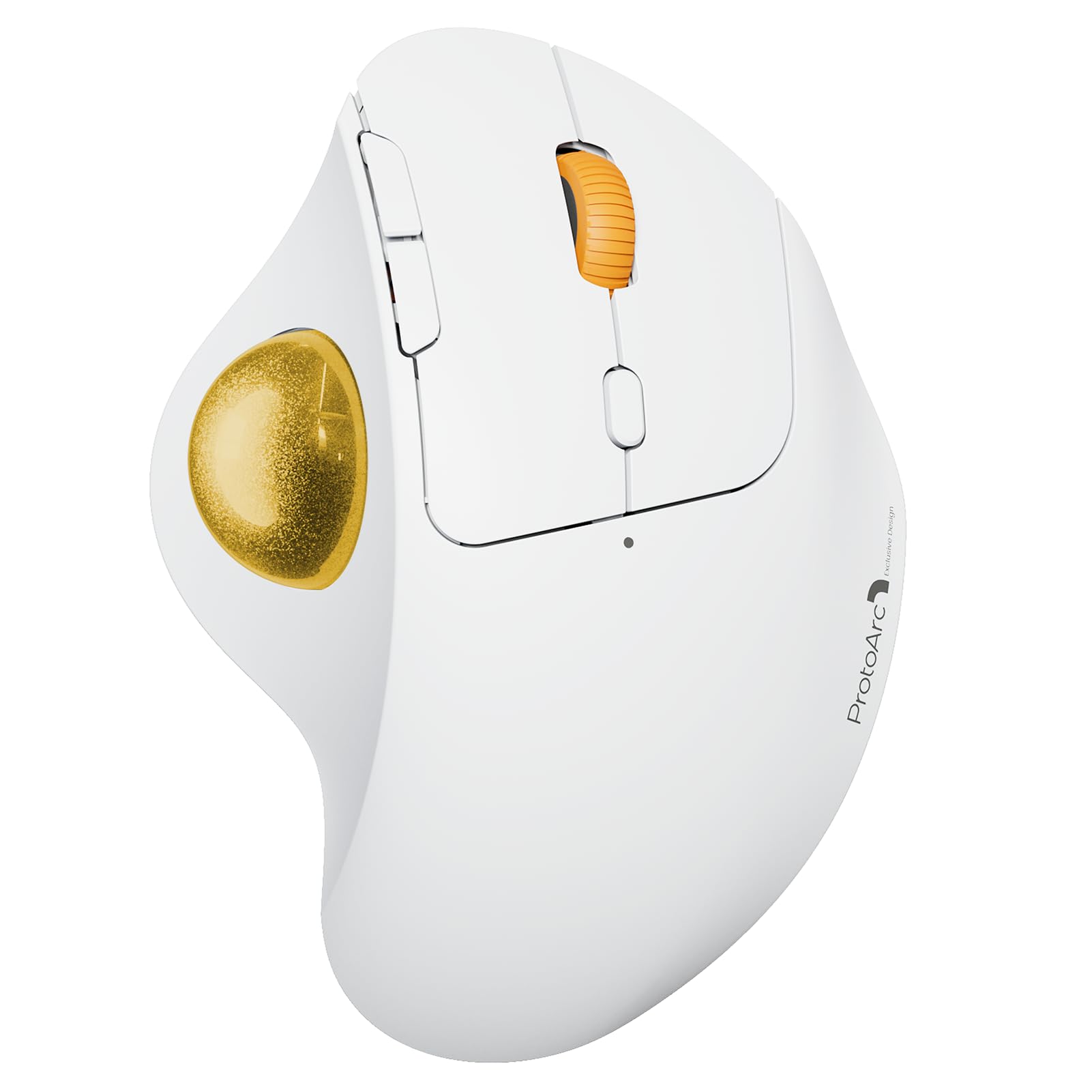 

ProtoArc Trackball Mouse Wireless Connects 3 Devices Simultaneously Wireless Mouse Trackball Quiet Thumb Rechargeable Large Capacity 5 Level DPI
