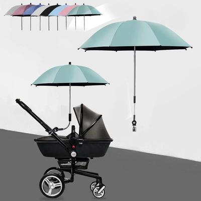 UV-Schutz Baby-Kinderwagen-Schirm mit Klemme Universeller Sonnenschutz Regendichter Kinderwagen-Abdeckschirm Baby-Kinderwagen-Zubehör