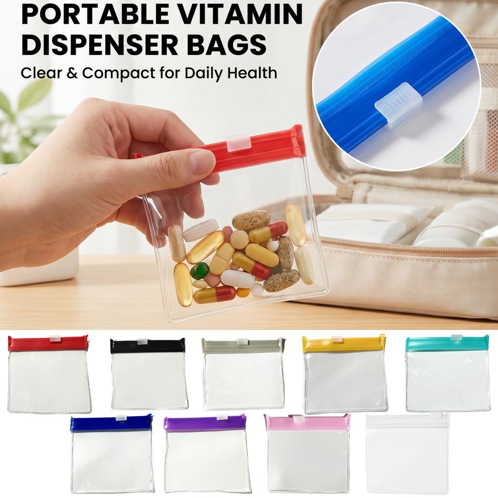 Clear Bags for Travel, Portable with Ziplock