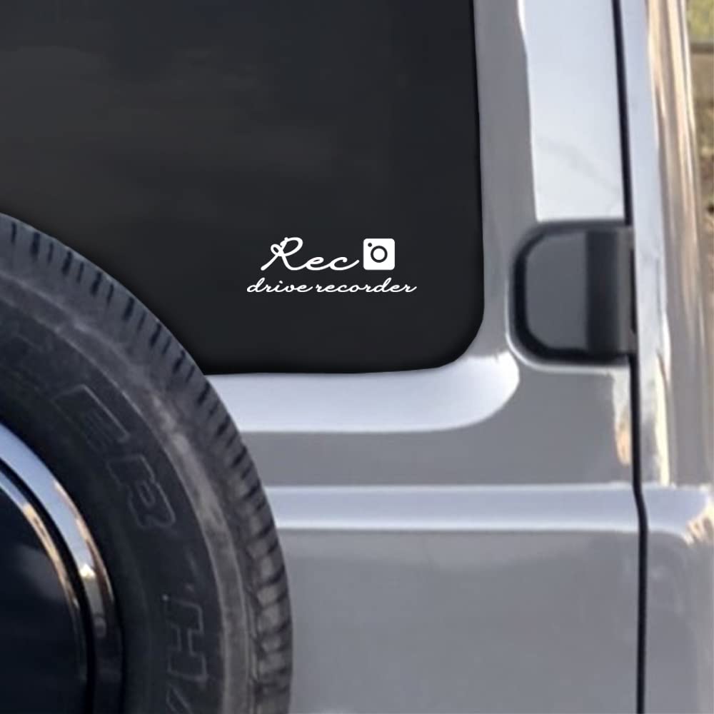 

KAIMIRU STORE K-348 Dash Cam Sticker, Transfer, Light Vehicle, Prevents Driving, Waterproof, Resistant, Car Sticker, Stylish, Cute, White белый