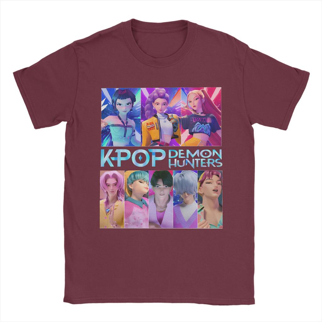 Demon Hunters Anime Game T-Shirt Hipster T-Shirts Short Sleeve Streetwear Tshirt Summer Cotton Comfortable Oversized Clothing