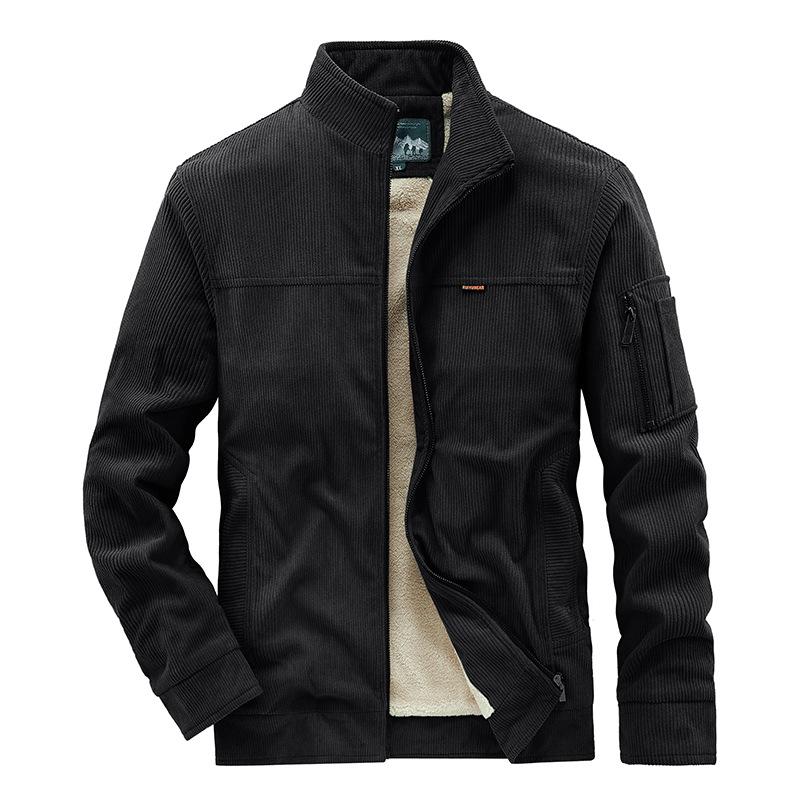 

Winter Lamb Wool Jacket for Men with Thick and Cold Resistant Corduroy Jacket, Men s Cotton Jacket L