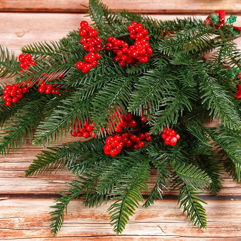 Christmas Home Decoration Red Berry Ornament Bouquet Festival Gift Box Decoration