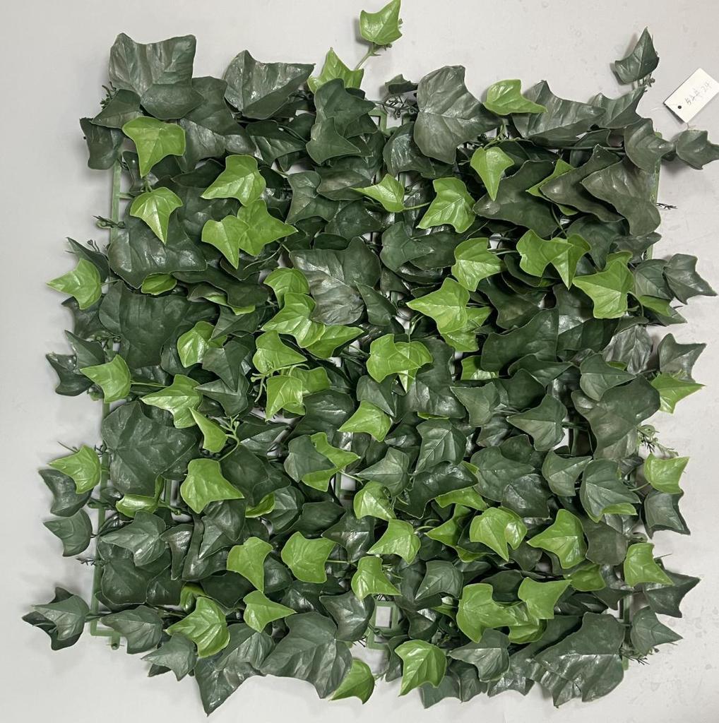 50×50cm Artificial Green Plant Wall - Plastic Vertical Garden, Fake Flower Wall, Synthetic Turf Background